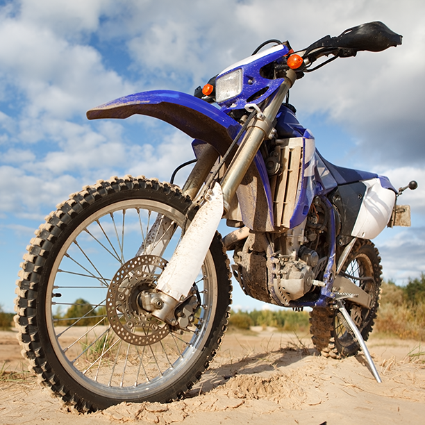 an off road motorcycle