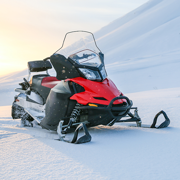 a snowmobile