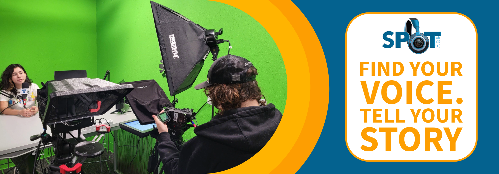Find Your Voice. Tell Your Story. Click to apply to attend SPOT 127.